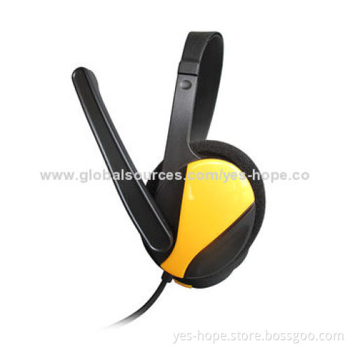 3.5mm stylish audio jack stereo computer headset